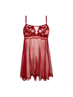 Babydoll Rouge GLAMOUR COUTURE -sous-vêtement boutique babydoll rouge glamour couture 2