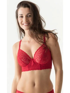 Twist Brassière Balconnet I DO RED