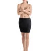HANRO Jupon Invisible Noir SATIN DELUXE -sous-vêtement boutique jupon invisible satin deluxe