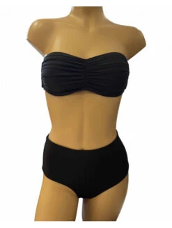 Maillot 2 Pièces Bandeau Noir GINA LUNA