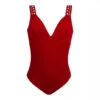 Maillot Nageur Maintien Rouge AJOURAGE COUTURE -sous-vêtement boutique maillot nageur maintien rouge ajourage couture