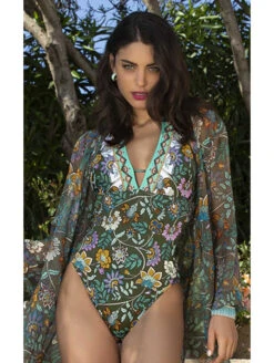 Maillot Nageur Séduction FLEUR PERSANE