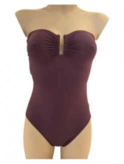 Maillot Une Pièce Chocolat BANDEAU SOFTLINE