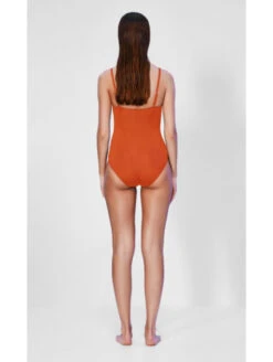 Maillot Une Pièce MINIMALIST-CUT Orange SOFTLINE -sous-vêtement boutique maillot une piece minimalist cut orange softline 2