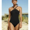 Maillot Une Pièce Noir HALTER 1 Maillot Une Pièce Noir HALTER -sous-vêtement boutique maillot une piece noir halter