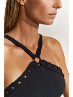 Maillot Une Pièce Noir HALTER -sous-vêtement boutique maillot une piece noir halter 3