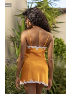 Mini-combinette Orange REINE -sous-vêtement boutique mini combinette orange reine 2