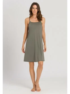 HANRO Nuisette Coton Kaki CLEO 10 HANRO Nuisette Coton Kaki CLEO -sous-vêtement boutique nuisette coton kaki cleo 3