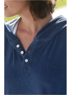 Poncho éponge Bleu VAHINE -sous-vêtement boutique poncho eponge bleu vahine 1