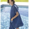 Poncho éponge Bleu VAHINE -sous-vêtement boutique poncho eponge bleu vahine