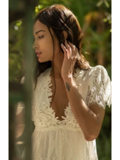 Robe En Dentelle Naturel REBECCA 5 Robe En Dentelle Naturel REBECCA -sous-vêtement boutique robe en dentelle naturel rebecca 1