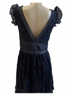 Robe Longue Noir En Coton Sans Manches -sous-vêtement boutique robe longue noir en coton sans manches 1