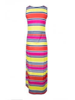 Robe Longue Rayée L'ECOCHERIE -sous-vêtement boutique robe longue rayee l ecocherie 2