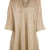 Robe Tunique Dorée -sous-vêtement boutique robe tunique doree