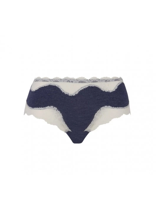 Shorty Bien-être Bleu Chiné SIMPLY PERFECT 3 Shorty Bien-être Bleu Chiné SIMPLY PERFECT