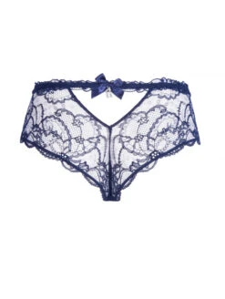 Shorty Bleu SOIR DE VENISE -sous-vêtement boutique shorty dentelle soir de venise bleu 2
