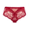 Shorty Rouge SOIR DE VENISE -sous-vêtement boutique shorty dentelle soir de venise rouge