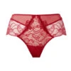 Shorty Taille Haute Rouge SOIR DE VENISE -sous-vêtement boutique shorty soir de venise