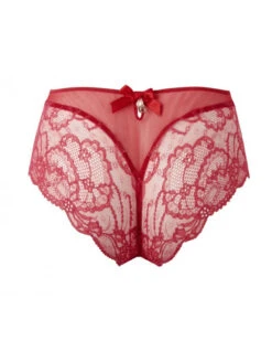 Shorty Taille Haute Rouge SOIR DE VENISE -sous-vêtement boutique shorty soir de venise 3