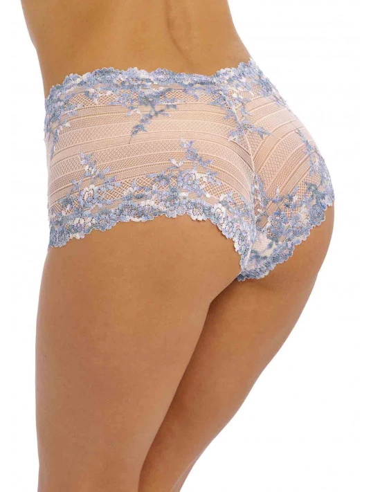 Wacoal Shorty Taille Haute Bleu Pastel EMBRACE LACE 4 Wacoal Shorty Taille Haute Bleu Pastel EMBRACE LACE – Image 2