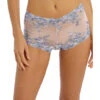 Wacoal Shorty Taille Haute Bleu Pastel EMBRACE LACE