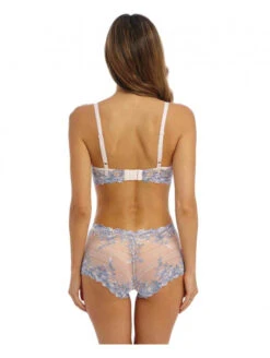 Wacoal Shorty Taille Haute Bleu Pastel EMBRACE LACE 9 Wacoal Shorty Taille Haute Bleu Pastel EMBRACE LACE -sous-vêtement boutique shorty taille haute bleu pastel embrace lace 3