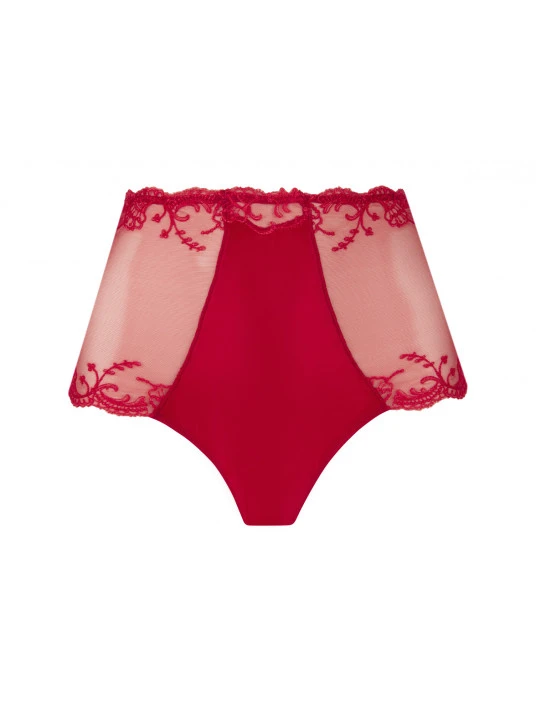 Shorty Taille Haute Rouge SPLENDEUR SOIE 4 Shorty Taille Haute Rouge SPLENDEUR SOIE – Image 2