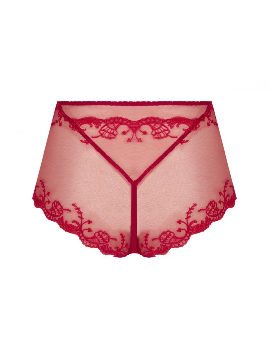 Shorty Taille Haute Rouge SPLENDEUR SOIE 5 Shorty Taille Haute Rouge SPLENDEUR SOIE – Image 3