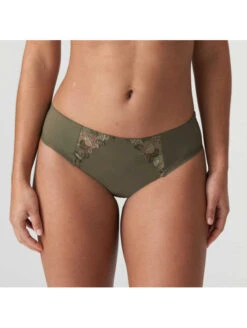 PRIMA DONNA Slip Brésilien Kaki DEAUVILLE -sous-vêtement boutique slip bresilien deauville kaki 1 2