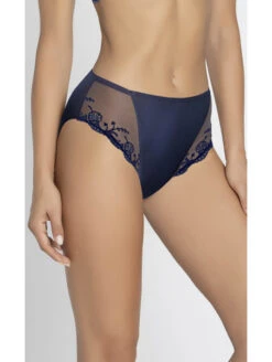 Slip Haut Bleu Bermudes SPLENDEUR SOIE