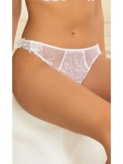 Slip Séduction Blanc CRYSTAL POESIE