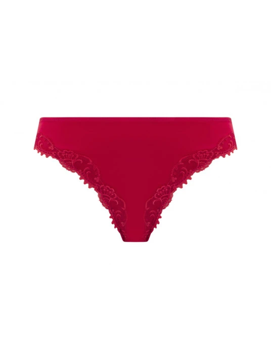 Slip Séduction Soie Rouge SPLENDEUR SOIE 4 Slip Séduction Soie Rouge SPLENDEUR SOIE – Image 2