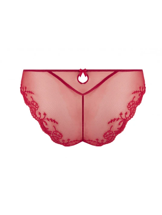 Slip Séduction Soie Rouge SPLENDEUR SOIE 5 Slip Séduction Soie Rouge SPLENDEUR SOIE – Image 3