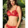 Soutien-gorge Armatures Rouge DRESSING FLORAL -sous-vêtement boutique soutien gorge armatures rouge dressing floral