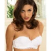 Soutien-gorge Bandeau Blanc CRYSTAL POESIE -sous-vêtement boutique soutien gorge bandeau crystal poesie