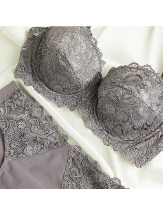 Wacoal Soutien-gorge Classique Gris Argent EGLANTINE 4 Wacoal Soutien-gorge Classique Gris Argent EGLANTINE – Image 2