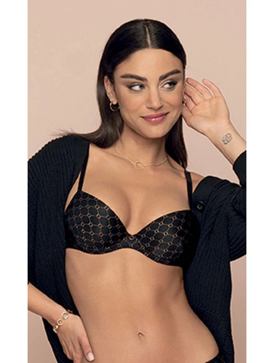 Soutien-gorge Coque Noir BIJOU DU JOUR 3 Soutien-gorge Coque Noir BIJOU DU JOUR