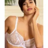 Soutien-gorge Corbeille Blanc CRYSTAL POESIE -sous-vêtement boutique soutien gorge corbeille blanc crystal poesie