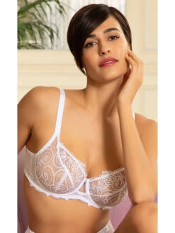 Soutien-gorge Corbeille Blanc CRYSTAL POESIE