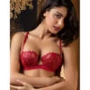 Soutien-gorge Corbeille Rouge GLAMOUR COUTURE 1 Soutien-gorge Corbeille Rouge GLAMOUR COUTURE -sous-vêtement boutique soutien gorge corbeille rouge glamour couture