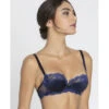 Soutien-gorge Corbeilles Bleu Bermudes SPLENDEUR SOIE 1 Soutien-gorge Corbeilles Bleu Bermudes SPLENDEUR SOIE -sous-vêtement boutique soutien gorge corbeilles bleu bermudes splendeur soie