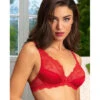 Soutien-gorge Glamour Rouge SPLENDEUR SOIE -sous-vêtement boutique soutien gorge glamour rouge splendeur soie
