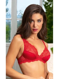 Soutien-gorge Glamour Rouge SPLENDEUR SOIE