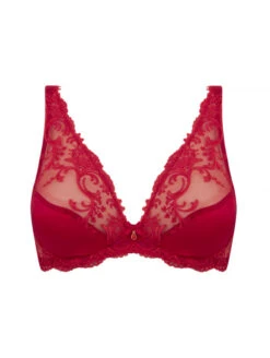 Soutien-gorge Glamour Rouge SPLENDEUR SOIE -sous-vêtement boutique soutien gorge glamour rouge splendeur soie 4