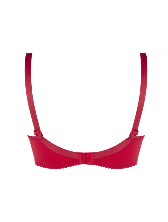 Soutien-gorge Grand Maintien Rouge SPLENDEUR SOIE 4 Soutien-gorge Grand Maintien Rouge SPLENDEUR SOIE – Image 2