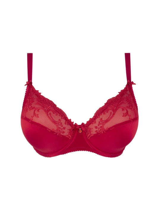 Soutien-gorge Grand Maintien Rouge SPLENDEUR SOIE 5 Soutien-gorge Grand Maintien Rouge SPLENDEUR SOIE – Image 3