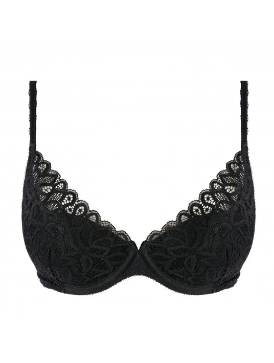 Wacoal Soutien-gorge Plongeant Noir RAFFINE 4 Wacoal Soutien-gorge Plongeant Noir RAFFINE – Image 2