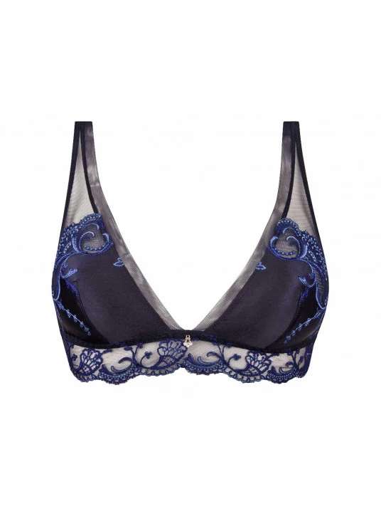 Soutien-gorge Sans Armatures Bleu Bermudes SPLENDEUR SOIE 5 Soutien-gorge Sans Armatures Bleu Bermudes SPLENDEUR SOIE – Image 3