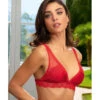 Soutien-gorge Triangle Rouge SPLENDEUR SOIE -sous-vêtement boutique soutien gorge triangle rouge splendeur soie