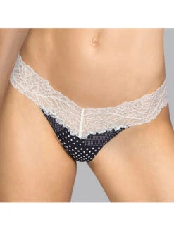 String FLOWER -sous-vêtement boutique string flower pois 1 3